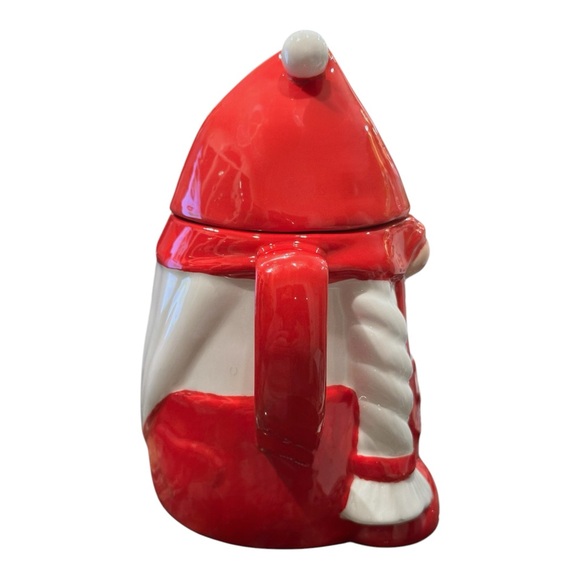 The Cellar Red Gnome Earthenware Mug with Lid, Exclusively For Macy's - Picture 3 of 14